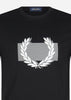 Fred Perry T-shirts  Colour block Laurel wreath t-shirt - Black 