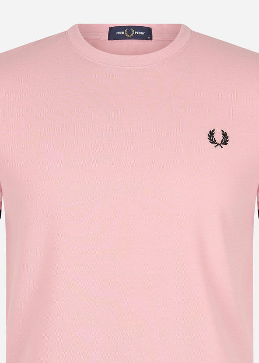Fred Perry T-shirts  Bold tipped pique t-shirt - chalky pink 