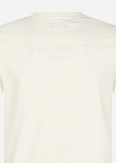 Hackett London T-shirts  Heritage logo tee - white 