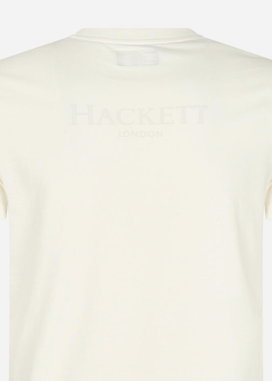 Hackett London T-shirts  Heritage logo tee - white 