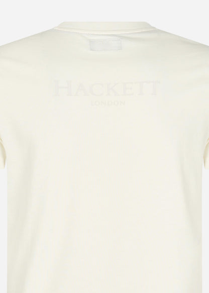 Hackett London T-shirts  Heritage logo tee - white 