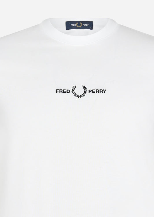 Fred Perry T-shirts  Embroidered t-shirt - white 