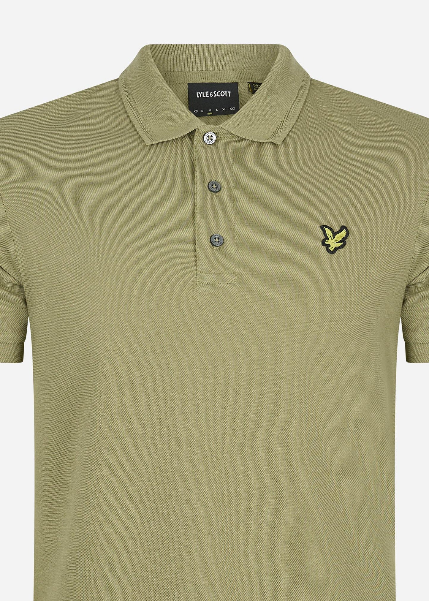 Crest tipped polo shirt - seaweed