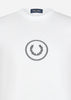 Fred Perry T-shirts  Circle branding t-shirt - white 