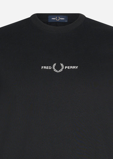 Fred Perry T-shirts  Embroidered t-shirt - black 