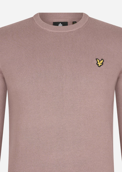 Lyle & Scott Truien  Cotton crew neck jumper - hutton pink 