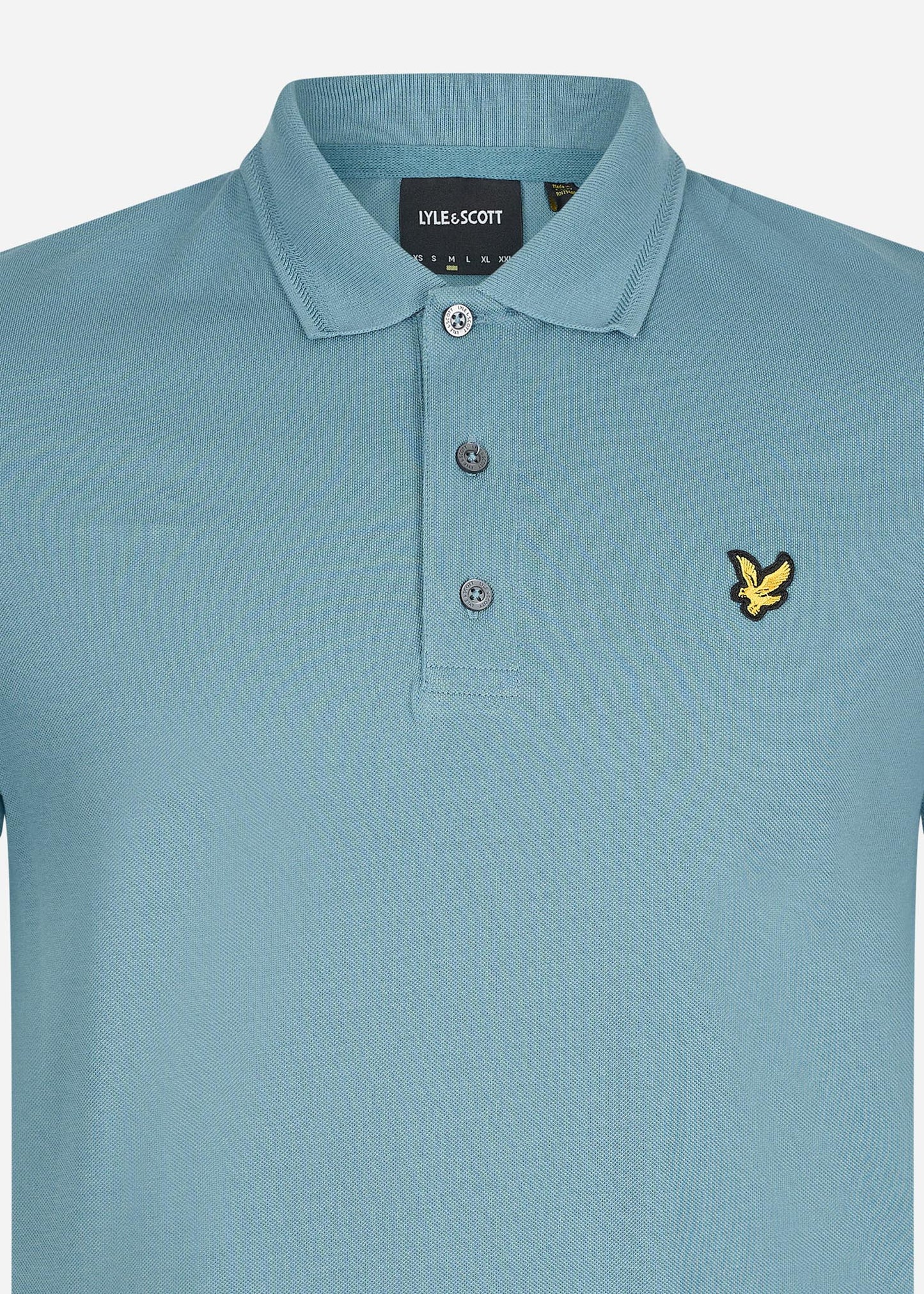 Crest tipped polo shirt - skipton blue