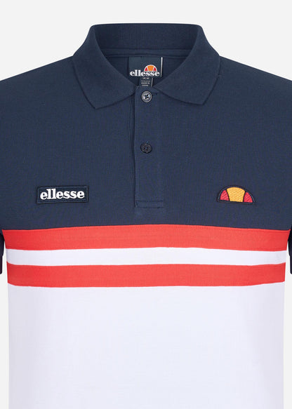 Ellesse Polo's  Muccio polo - navy red white 