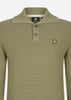 Lyle & Scott Truien  Chunky rib button neck - seaweed 