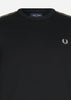 Fred Perry T-shirts  Contrast tape ringer t-shirt - black black 