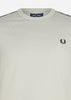 Fred Perry T-shirts  Contrast tape ringer t-shirt - limestone black 