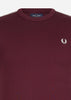 Fred Perry T-shirts  Contrast tape ringer t-shirt - oxblood 