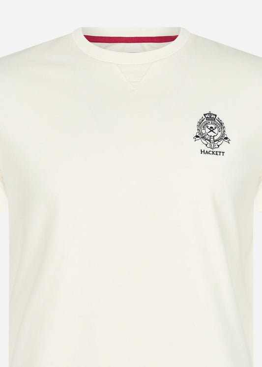 Hackett London T-shirts  Heritage logo tee - white 