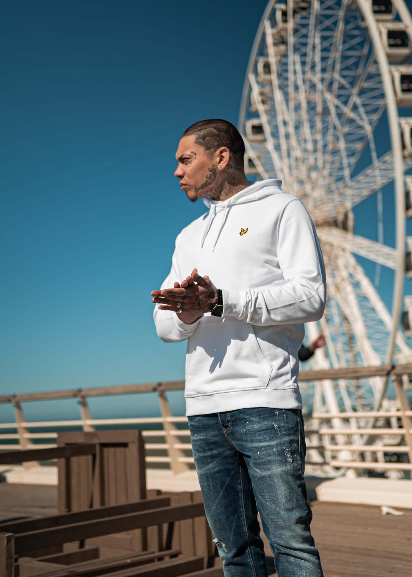 Pullover hoodie - white