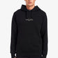 Fred Perry embroidered hooded sweatshirt zwart