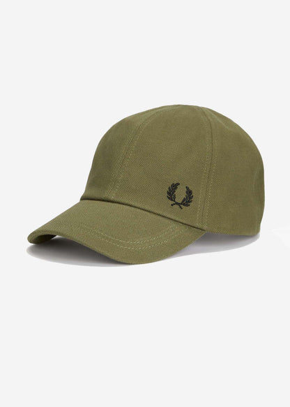 Fred Perry Petten  Pique classic cap - uniform green 