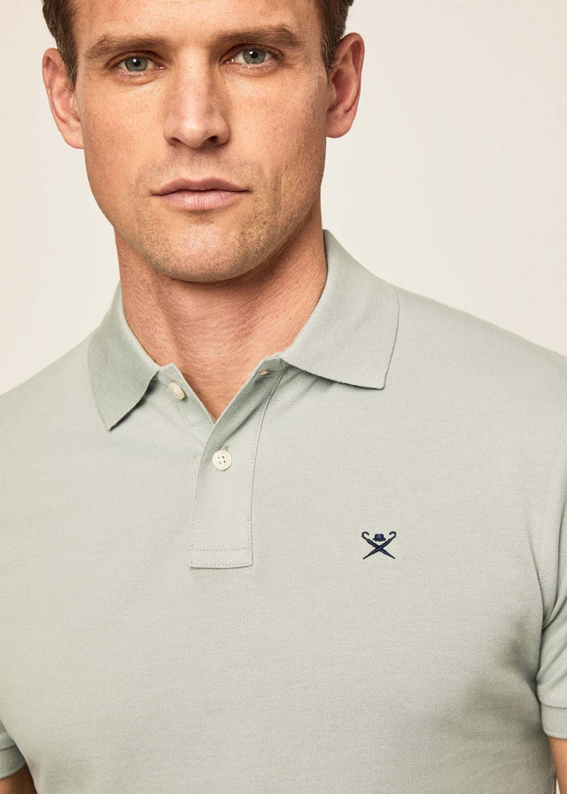 Hackett London Polos  Cotton pique polo shirt - duck egg 