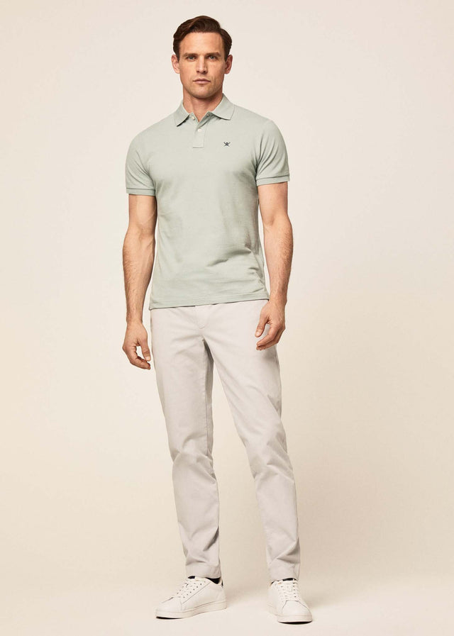 Hackett London Polos  Cotton pique polo shirt - duck egg 