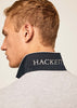 Hackett London Polo's  Cotton pique polo shirt - light grey marl 