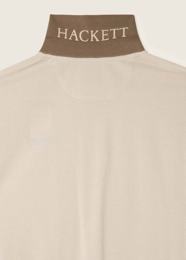 Hackett London Polo's  Cotton pique polo shirt - silver lining 