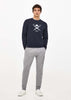 Hackett London Truien  Logo sweatshirt - navy 