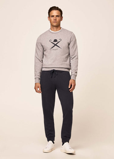 Hackett London Truien  Logo sweatshirt - light grey marl 