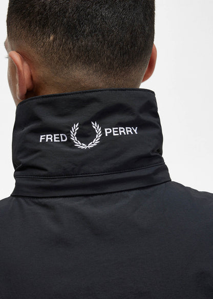 Fred Perry Jassen  Patch pocket zip through jacket - black 