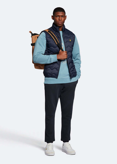 Lyle & Scott Bodywarmers  Crest quilted gilet - dark navy 