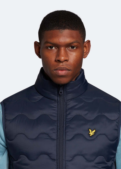 Lyle & Scott Bodywarmers  Crest quilted gilet - dark navy 