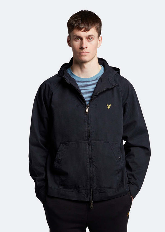 Lyle & Scott Jassen  Garment dyed zip through jacket - dark navy 