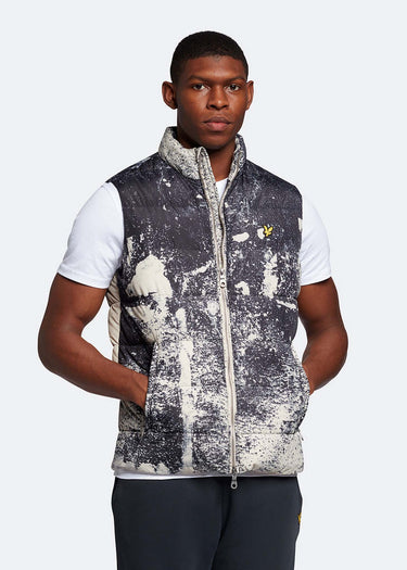 Lyle & Scott Bodywarmers  Erosion print gilet - cove 