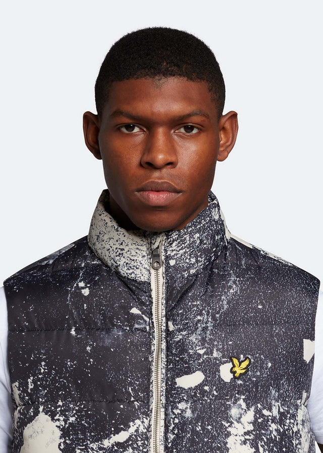 Lyle & Scott Bodywarmers  Erosion print gilet - cove 