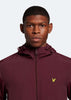 Lyle & Scott Jassen  Zip through hooded jacket - burgundy 