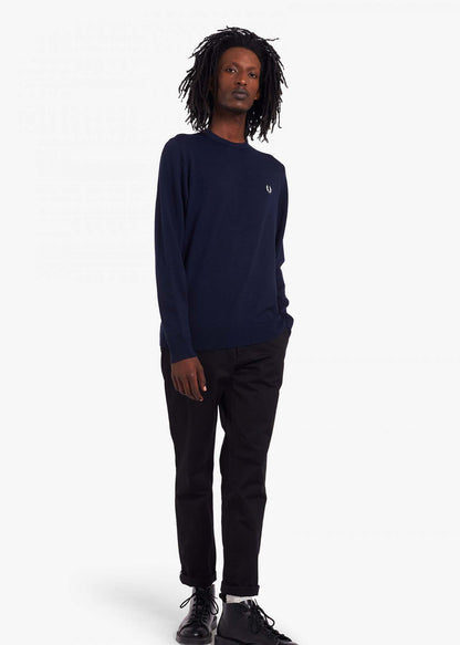 Fred Perry Truien  Classic crew neck jumper - navy 