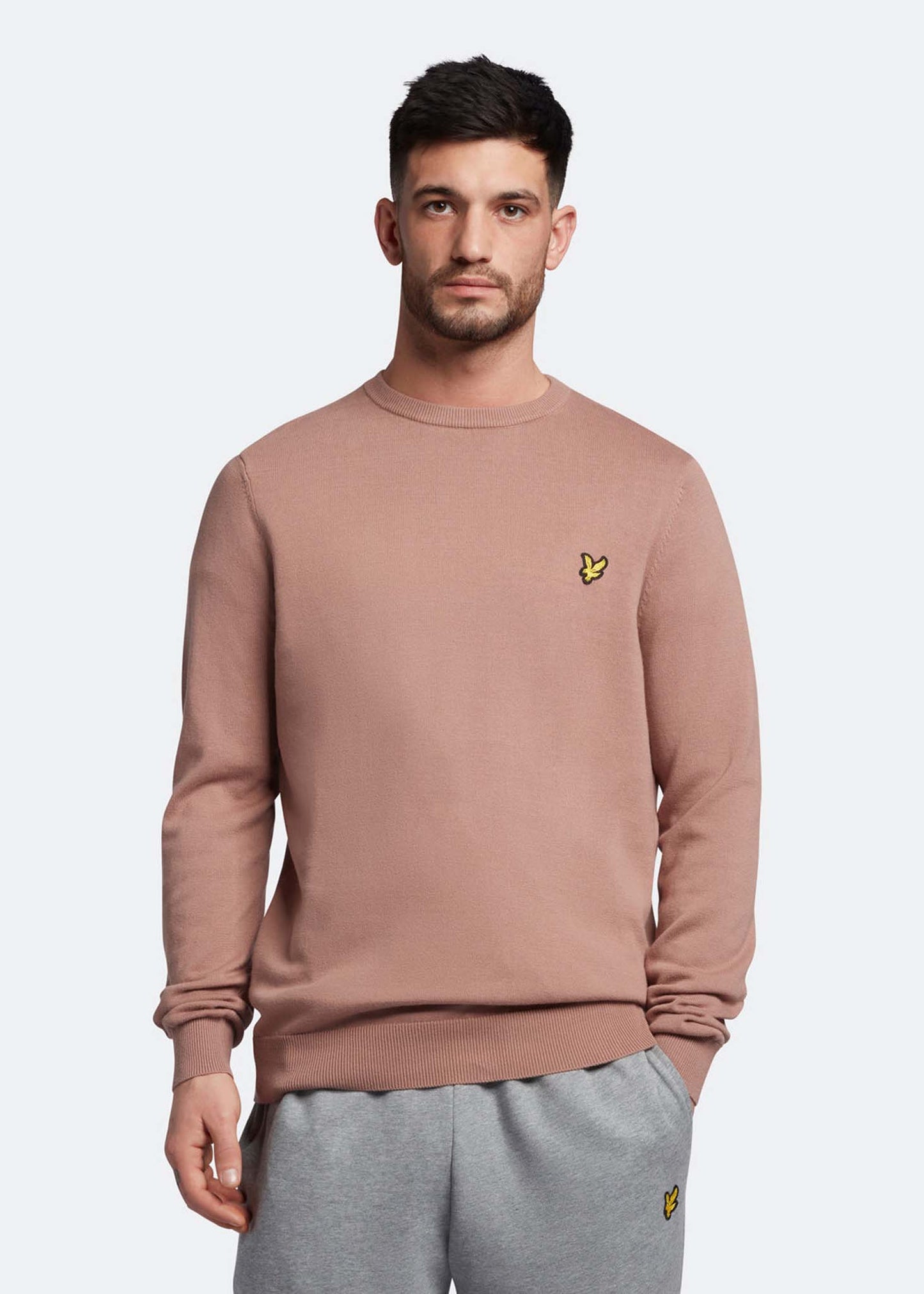 Lyle & Scott Truien  Cotton crew neck jumper - hutton pink 