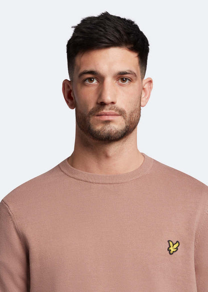 Lyle & Scott Truien  Cotton crew neck jumper - hutton pink 