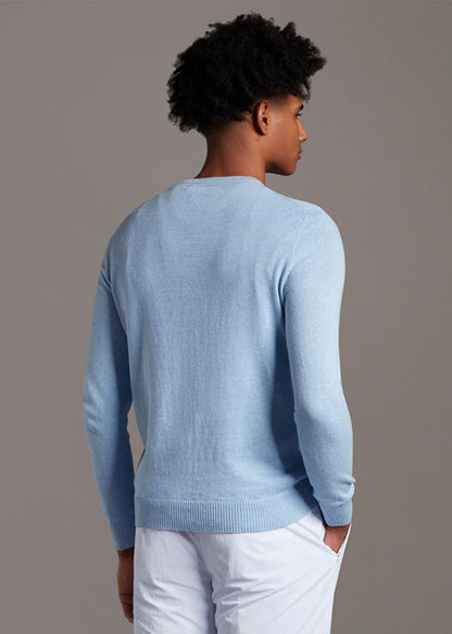 Lyle & Scott Truien  Merino crew jumper - pool blue 