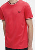 Fred Perry T-shirts  Twin tipped t-shirt - washed red 