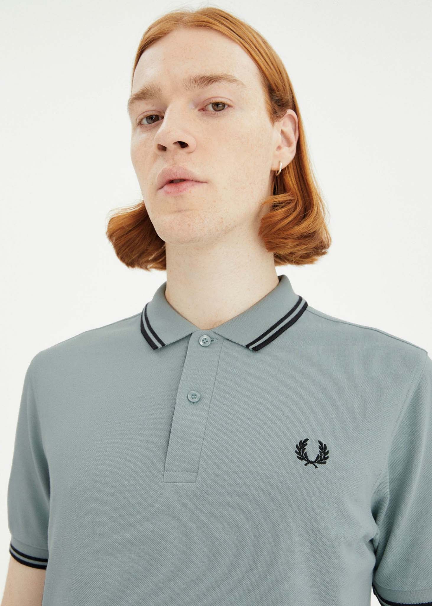 Fred Perry polo silver blue black