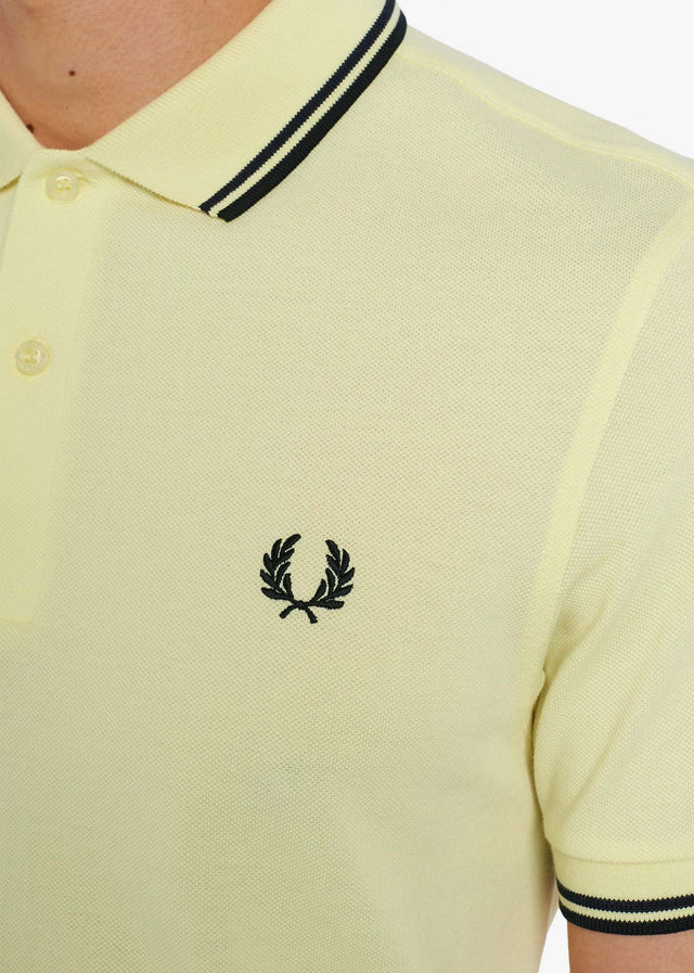 Fred Perry Polos  Twin tipped fred perry shirt - wax yellow 