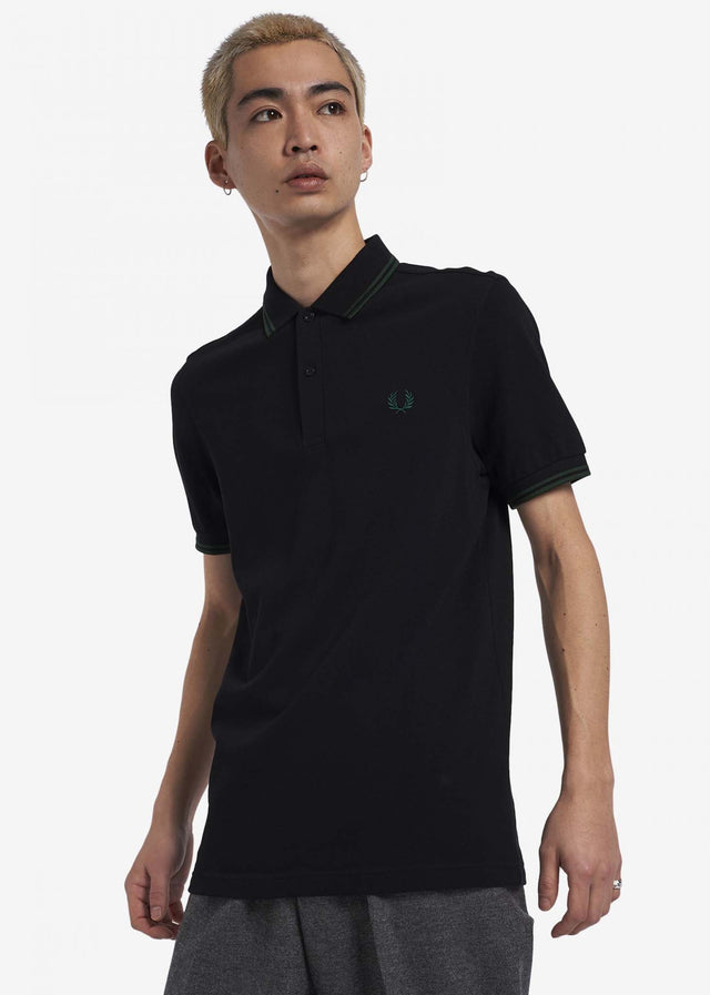 Fred Perry Polos  Twin tipped fred perry shirt - black ivy 