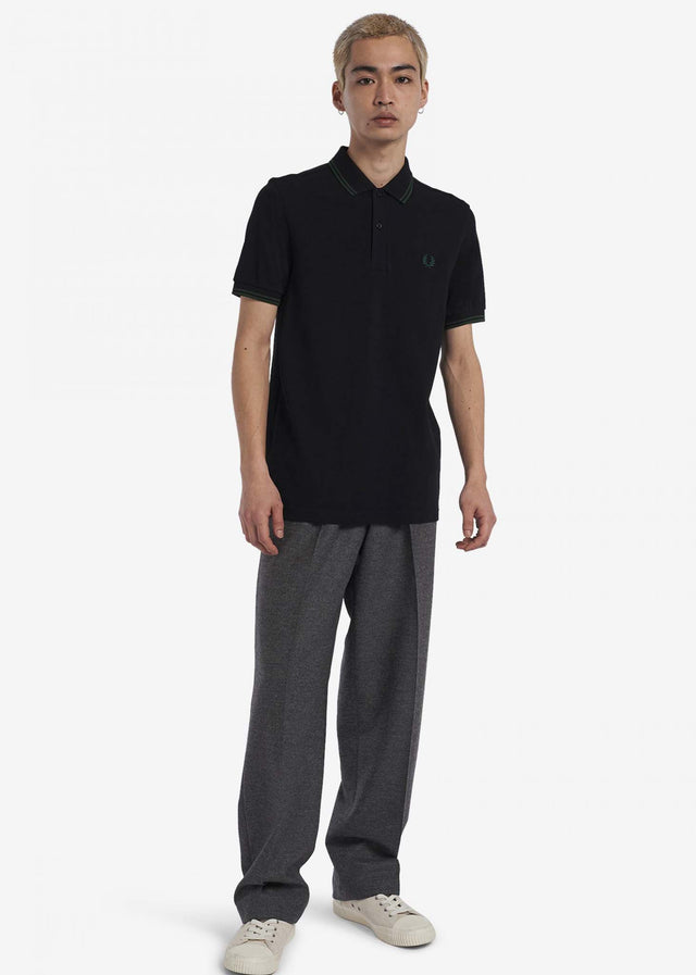 Fred Perry Polos  Twin tipped fred perry shirt - black ivy 
