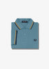 Fred Perry Polo's  Twin tipped fred perry shirt - ash blue golden hour navy 