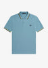 Fred Perry Polo's  Twin tipped fred perry shirt - ash blue golden hour navy 