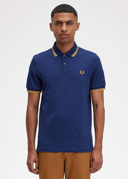 Fred Perry Polo's  Twin tipped fred perry shirt - french navy golden hour 