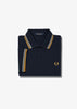 Fred Perry Polo's  Twin tipped fred perry shirt - navy ecru golden hour 