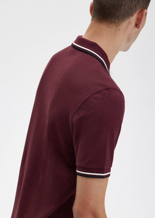 Fred Perry Polos  Twin tipped fred perry shirt - oxblood ecru black 