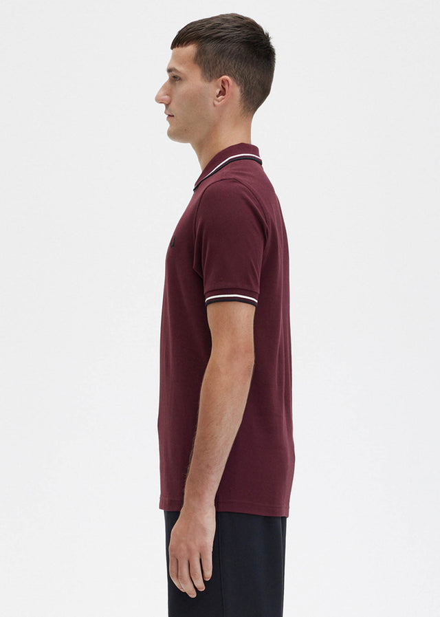Fred Perry Polos  Twin tipped fred perry shirt - oxblood ecru black 