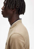 Fred Perry Polo's  Bomber collar polo shirt - warm stone 