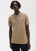 Fred Perry Polo's  Bomber collar polo shirt - warm stone 